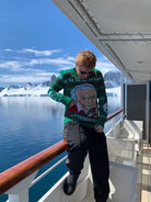 (50% Recycled) Attenbrrr: David Attenborough Knitted Christmas Jumper - notjust