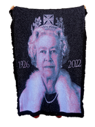 HRH Queen Elizabeth II Commemorative Knitted Blanket - notjust